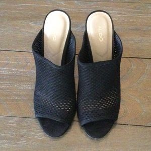Aldo Thiasa platform mules, size 8